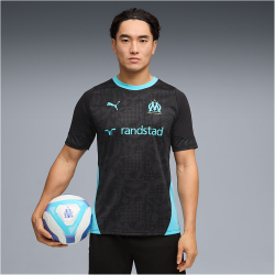 PUMA Olympique Marseille Trainingsshirt 2025/26 Herren 26 - PUMA black/team aqua L