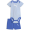 PUMA Minicats Newborn Body + Shorts Baby-Set 55 - snow mountain blue 56