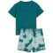 PUMA Minicats Essentials Tie-Dye T-Shirt + Shorts Baby-Set 41 - emerald ice 80