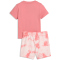 PUMA Minicats Essentials Tie-Dye T-Shirt + Shorts Baby-Set 25 - wild pink 80