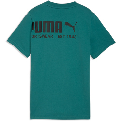 PUMA Sport Graphic T-Shirt Jungen 41 - emerald ice 152