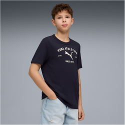 PUMA Class Graphic T-Shirt Jungen 16 - new navy 128