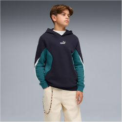PUMA Essentials Block French Terry Hoodie Jungen 16 - new navy 128