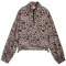 PUMA Essentials Graphic Animal Relaxed Allover Print Woven 1/2-Zip Schlupfjacke Damen 88 - sandstone XS