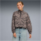 PUMA Essentials Graphic Animal Relaxed Allover Print Woven 1/2-Zip Schlupfjacke Damen 88 - sandstone XS