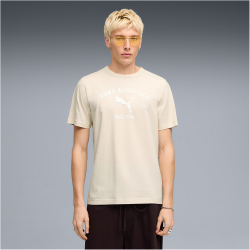PUMA Class Graphic T-Shirt Herren 87 - alpine snow M