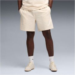 PUMA Essentials Elevated Material 7" Sweatshorts Herren 87 - alpine snow S