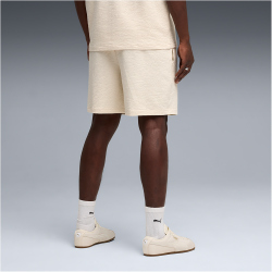 PUMA Essentials Elevated Material 7" Sweatshorts Herren 87 - alpine snow S