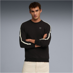 PUMA Essentials Elevated French Terry Crew Sweatshirt...