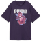 PUMA Graphics Relaxed Flower T-Shirt Damen 64 - deep plum XS