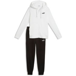 PUMA Hooded French Terry Jogginganzug Damen 02 - PUMA white S