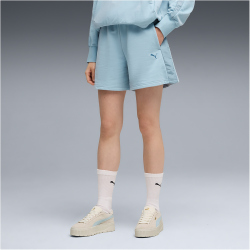 PUMA HER High-Waist 5 Shorts Damen 47 - seafoam XS