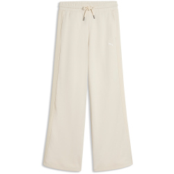 PUMA HER Comfort High-Waist Wide Leg French Terry Jogginghose Damen 87 - alpine snow S