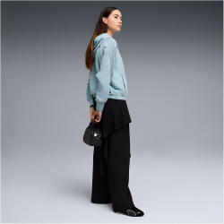 PUMA HER Oversized French Terry Hoodie Damen 47 - seafoam L