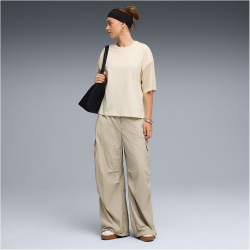 PUMA HER Oversized T-Shirt Damen 87 - alpine snow S