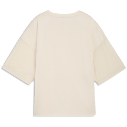 PUMA HER Oversized T-Shirt Damen 87 - alpine snow S