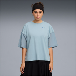 PUMA HER Oversized T-Shirt Damen 47 - seafoam XS
