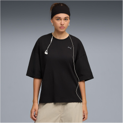 PUMA HER Oversized T-Shirt Damen 01 - PUMA black XS