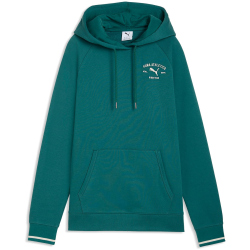 PUMA Class Relaxed French Terry Hoodie Damen 41 - emerald ice S