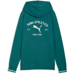 PUMA Class Relaxed French Terry Hoodie Damen 41 - emerald ice S