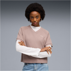 PUMA Class Relaxed Pinnacle T-Shirt Damen 88 - sandstone XS