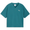 PUMA Class Relaxed Pinnacle T-Shirt Damen 41 - emerald ice XS