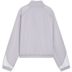 PUMA Sport Relaxed Webjacke Damen 82 - vibrant silver XS