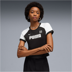 PUMA Sport Ringer T-Shirt Damen 01 - PUMA black S