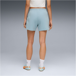 PUMA Essentials Elevated Mid-Waist 5" Shorts Damen 47 - seafoam S