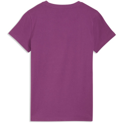 PUMA Essentials Elevated T-Shirt Damen 69 - plum wine XS