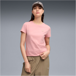 PUMA Essentials Elevated T-Shirt Damen 26 - rosy outlook S