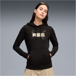 PUMA Essentials Logo Lab Metallic French Terry Hoodie...