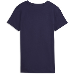 PUMA Essentials Logo Lab Metallic T-Shirt Damen 64 - deep plum S