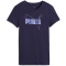 PUMA Essentials Logo Lab Metallic T-Shirt Damen 64 - deep plum S