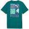 PUMA Graphic Sports T-Shirt Herren 41 - emerald ice S