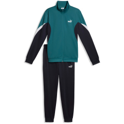 PUMA Essentials Block Poly Trainingsanzug Herren 41 - emerald ice L
