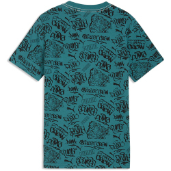 PUMA Mid90s Allover Print T-Shirt Jungen 41 - emerald ice 152