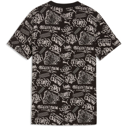PUMA Mid90s Allover Print T-Shirt Jungen 01 - PUMA black 128