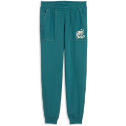 PUMA Mid90s French Terry Jogginghose Jungen 41 - emerald...