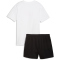 PUMA Essentials No.1 Logo T-Shirt + Shorts Set Mädchen 52 - PUMA white/wild pink 176