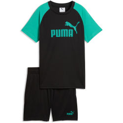 PUMA Essentials No.1 Logo Poly T-Shirt + Shorts Set...
