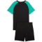PUMA Essentials No.1 Logo Poly T-Shirt + Shorts Set Jungen 51 - PUMA black/vibrant green 140