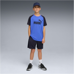 PUMA Essentials No.1 Logo Poly T-Shirt + Shorts Set Jungen 16 - new navy 140