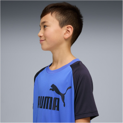 PUMA Essentials No.1 Logo Poly T-Shirt + Shorts Set Jungen 16 - new navy 152