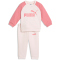 PUMA Minicats Essentials Raglan Fleece Crew Baby-Jogginganzug 21 - jasmine flower 74