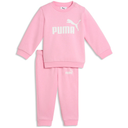 PUMA Minicats Essentials Fleece Crew Baby-Jogginganzug 70 - pink shimmer 80