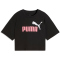 PUMA Essentials 2 Color No.1 Logo Cropped T-Shirt Mädchen 56 - PUMA black/wild pink 128