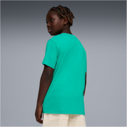 PUMA Essentials 2 Color No.1 Logo T-Shirt Jungen 40 - vibrant green 128