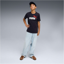 PUMA Essentials 2 Color No.1 Logo T-Shirt Jungen 16 - new navy 140