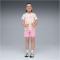 PUMA Essentials No.1 Logo T-Shirt + Shorts Set Kinder 21 - jasmine flower 98